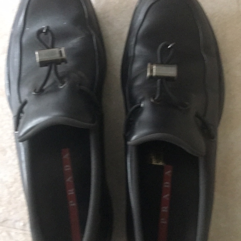 Authentic black Prada loafer size 40